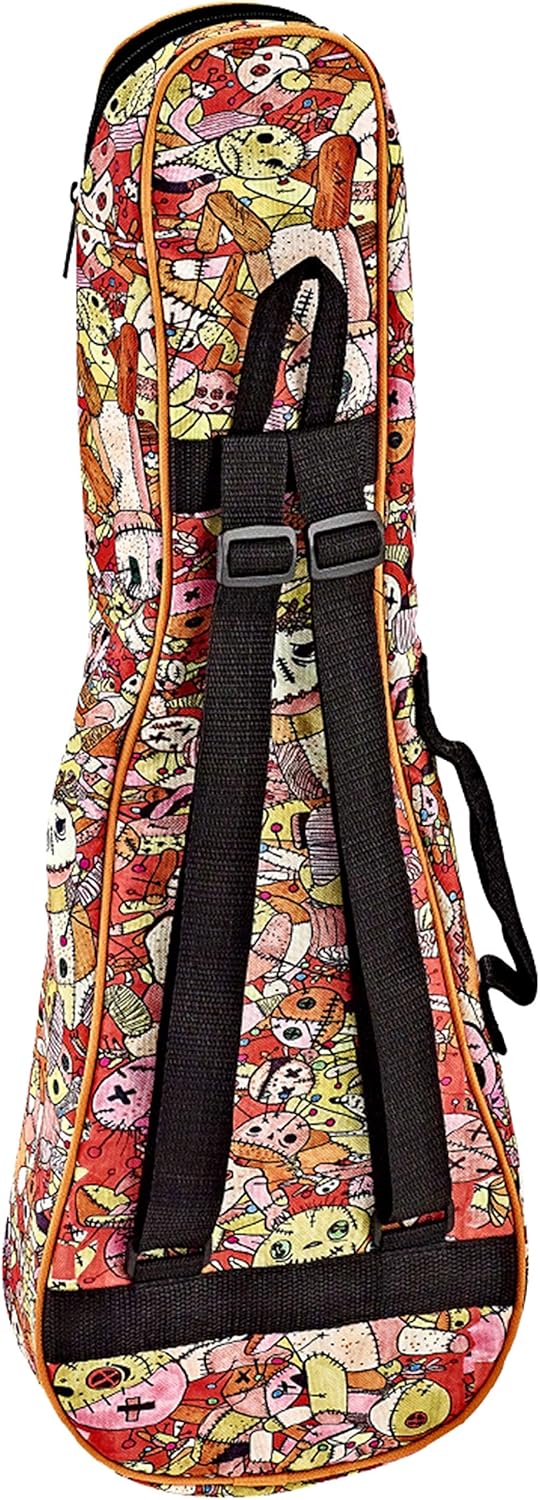 ORTEGA Gigbag für Tenor Ukulelen mit Schultergurten - Voodoo Puppet (KUB-VP-TE) Tenor Ukulele Voodoo