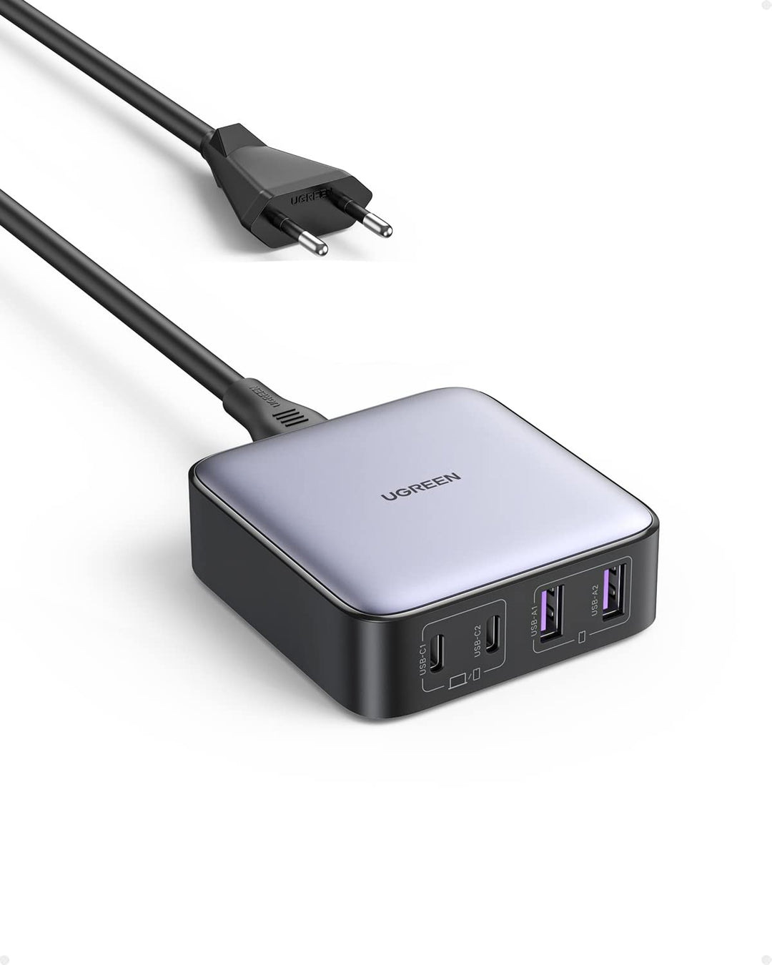 UGREEN Nexode 65 W Ladegerät USB C 4 Ports mit GaN II Tech kompatibel mit MacBook Pro Air iPad Pro M