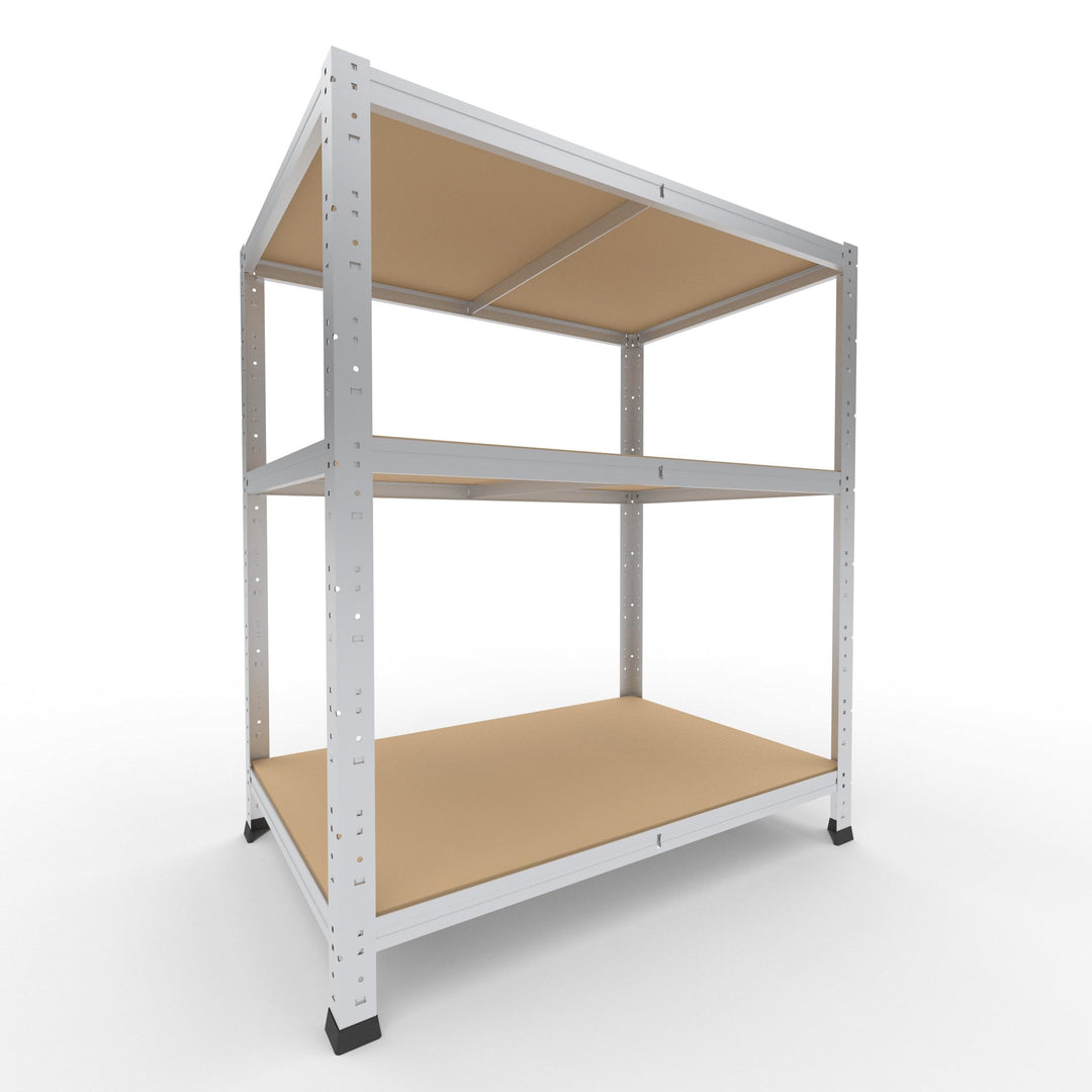 shelfplaza® 100x90x60cm Home Schwerlastregal verzinkt/Metallregal mit 3 Böden/Kellerregal Metall, Ga