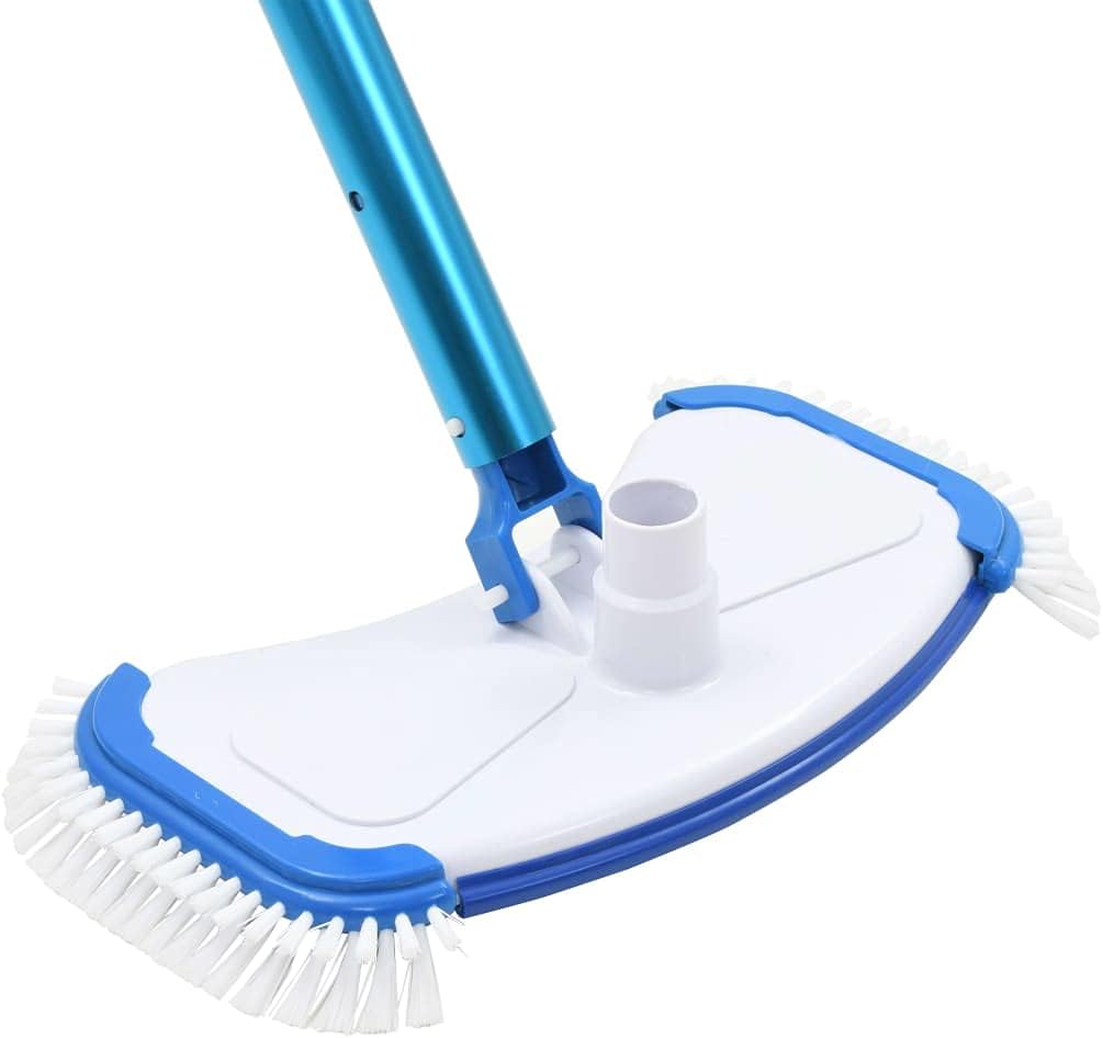 vidaXL Pool Reinigung Set 4-TLG. Kescher Poolsauger Bodensauger Poolreiniger