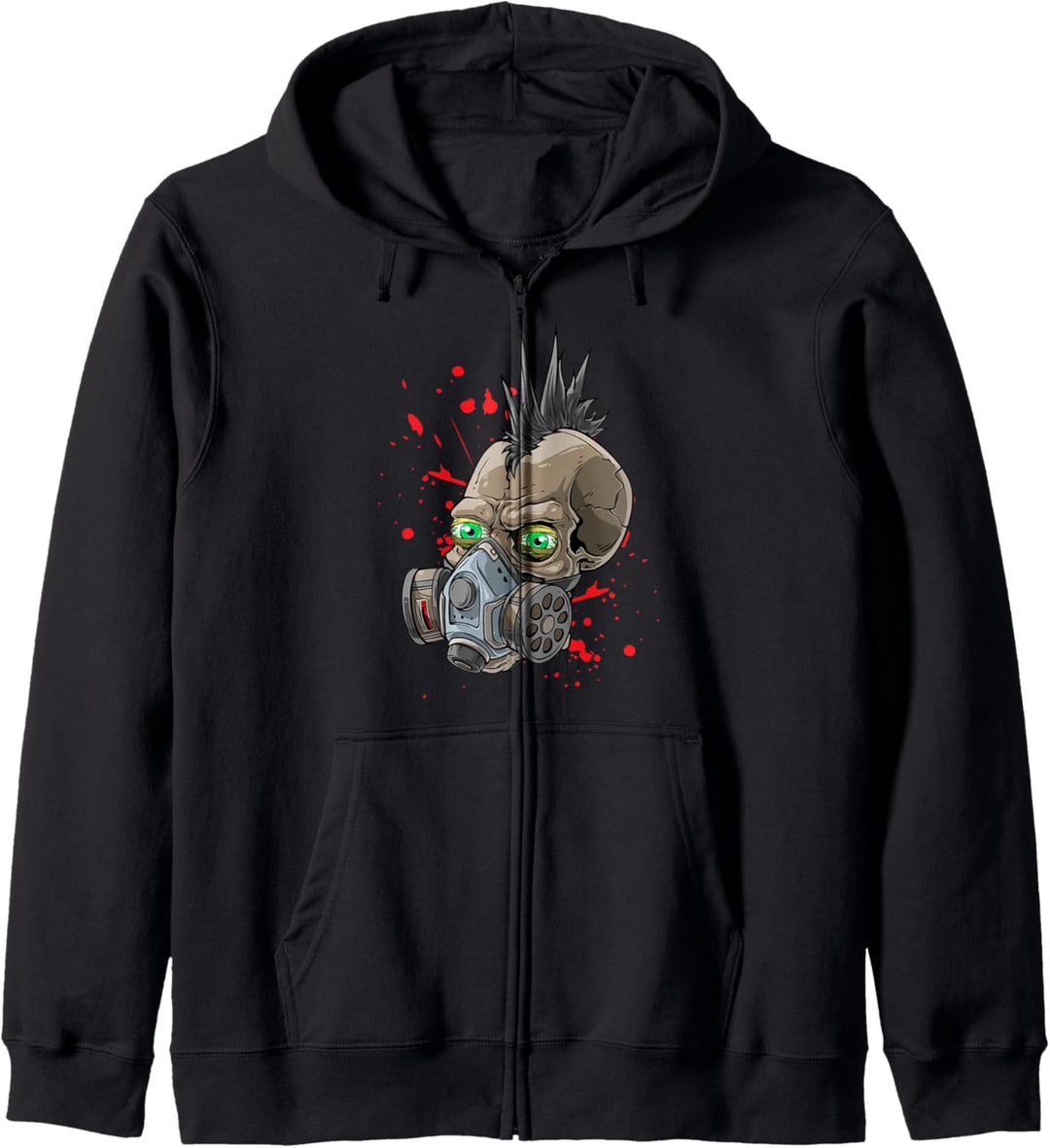 Skeleton Skull Gas Gesichtsmaske Adult Halloween Kapuzenjacke