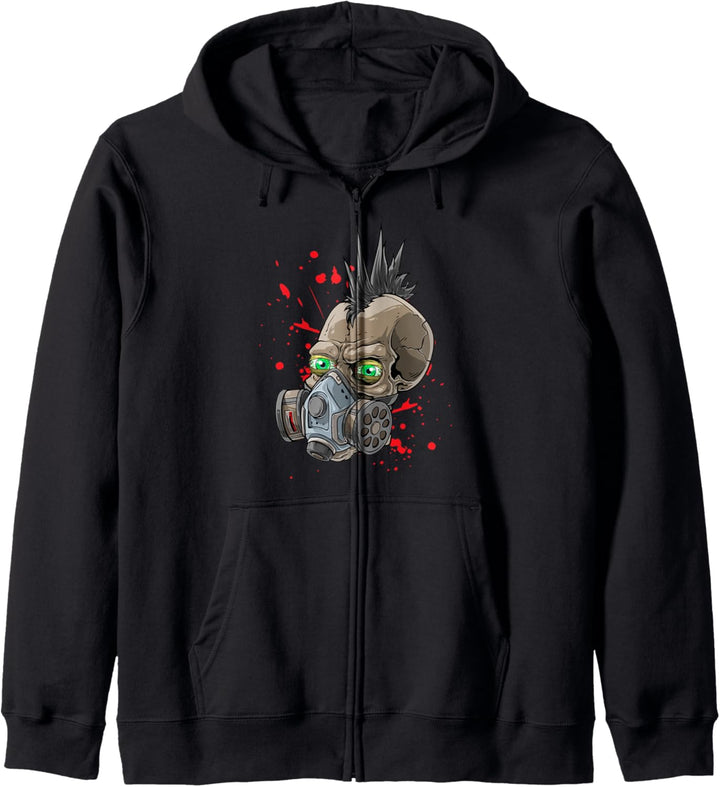 Skeleton Skull Gas Gesichtsmaske Adult Halloween Kapuzenjacke