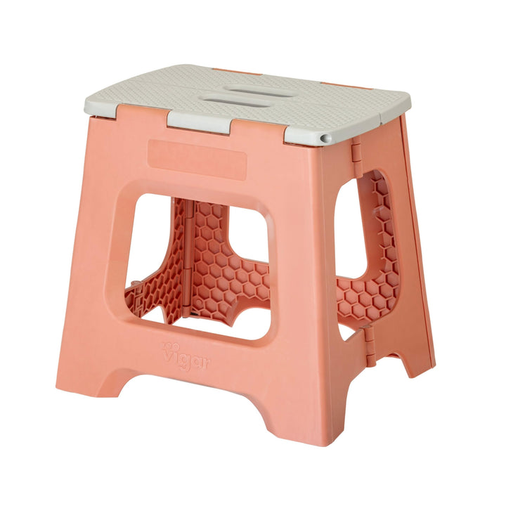 Vigar Kompakte Tritthocker Klappbar für Erwachsene, 32 cm, Klapphocker Faltbar 150 kg rutschfest, Le