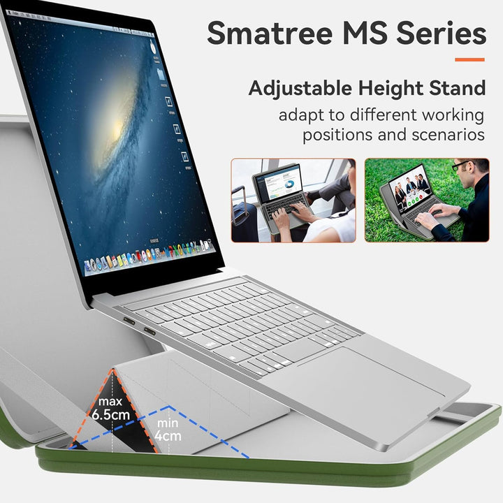 Smatree MS24T Laptop Hartschalenhülle aus Eva mit LaptopständerFür 12,3 Zoll Microsoft Surface Pro 7