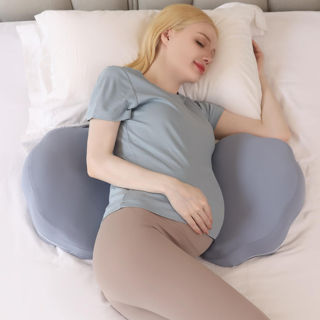 Chilling Home Schwangerschaftskissen zum Schlafen, Memory Foam Schwangerschaftskissen für Bauch, Rüc