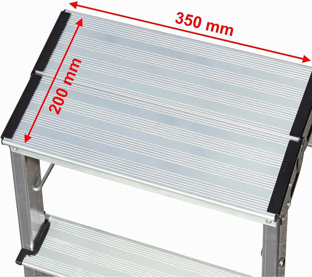 KRAUSE Doppel-Klapptritt Treppy, 2 x 2 Stufen, 130013