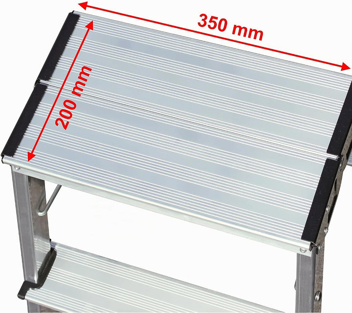 KRAUSE Doppel-Klapptritt Treppy, 2 x 2 Stufen, 130013