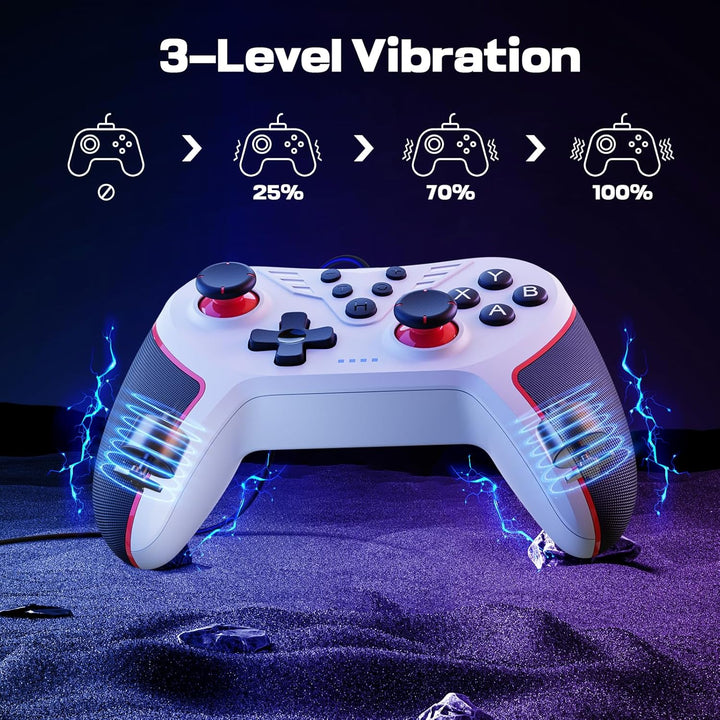 RivalPlay PC Controller mit 2-Tasten-Zuordnung, Kabelgebundener Joystick Controller Kompatibel für W