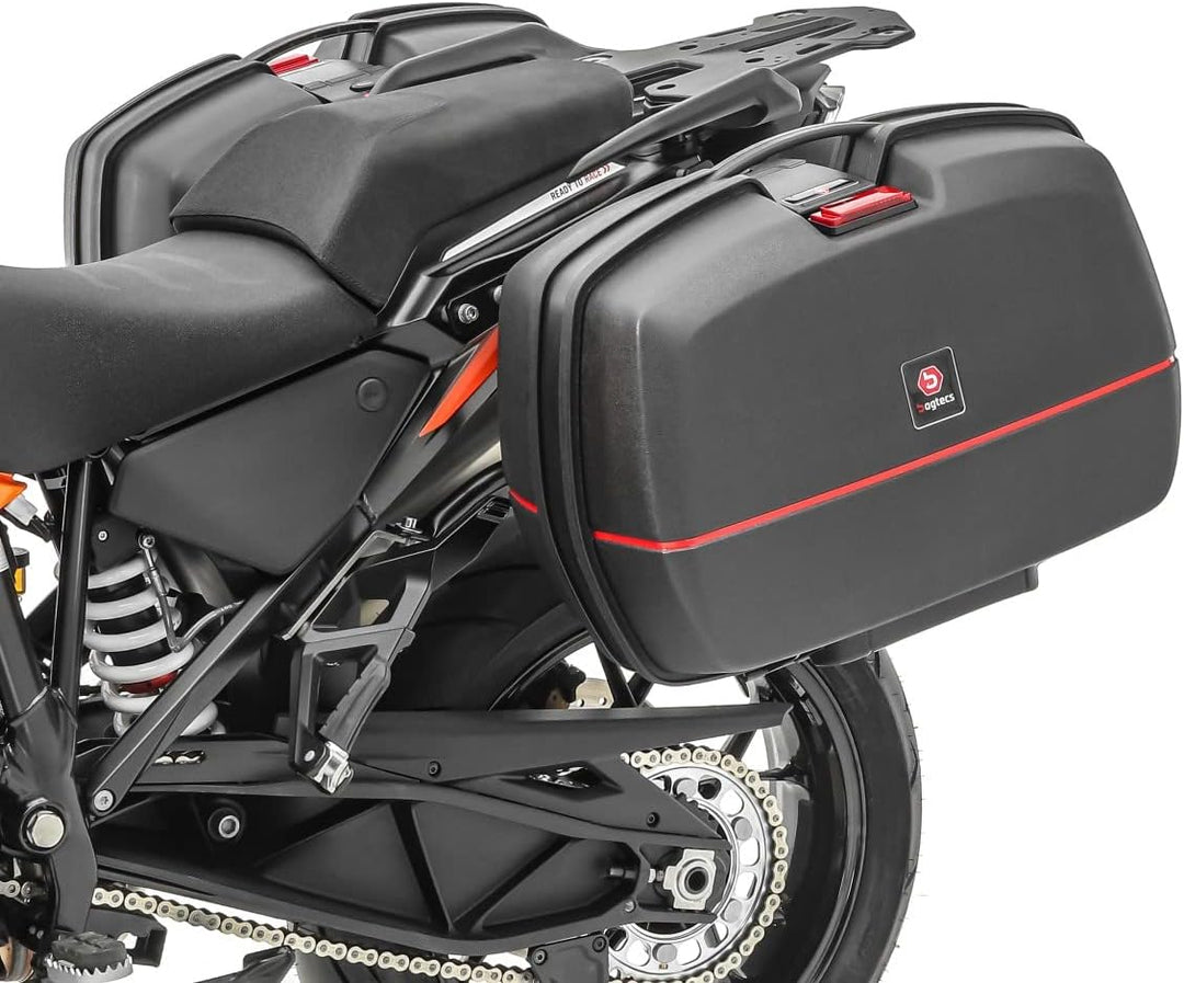 Motorrad Koffer Bagtecs TB8S Seitenkoffer 2x45 Liter + Anbauadapter