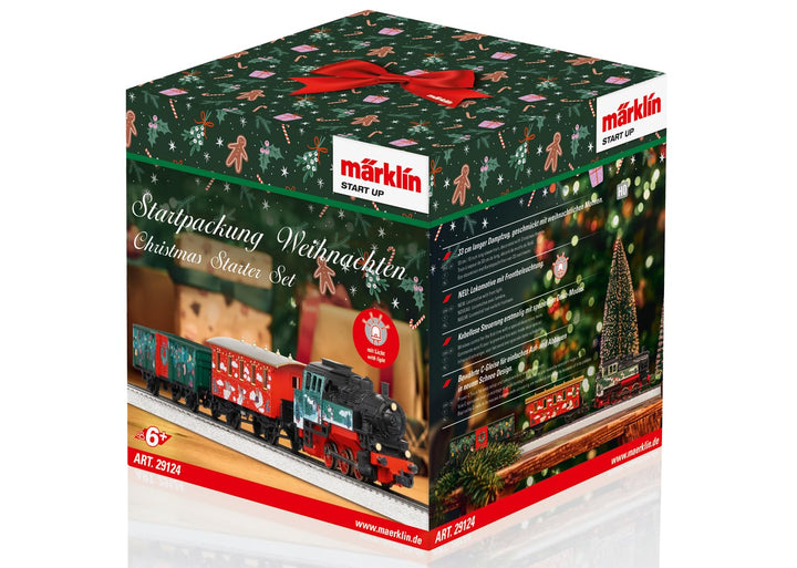 Märklin Start up 29124 - Startpackung Weihnachten mit Dampflok, Personenwagen und Güterwagen in weih