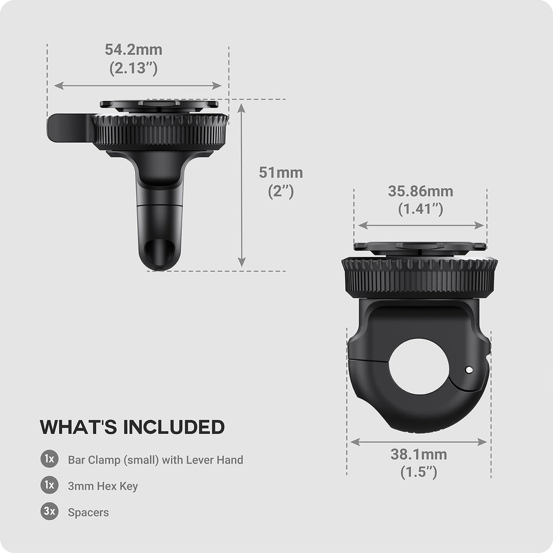 TUSITA Twist Lock Roller Motorrad Spiegelhalterung