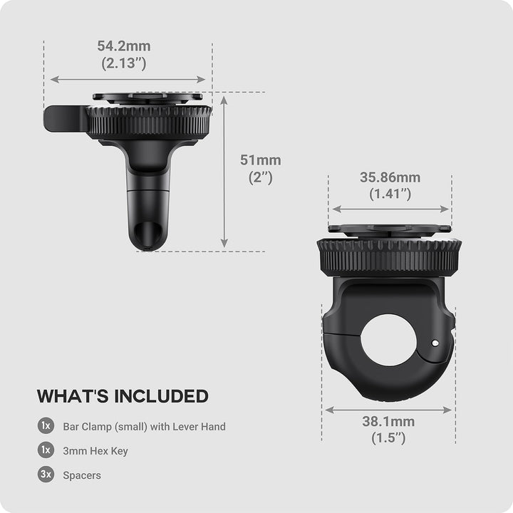 TUSITA Twist Lock Roller Motorrad Spiegelhalterung