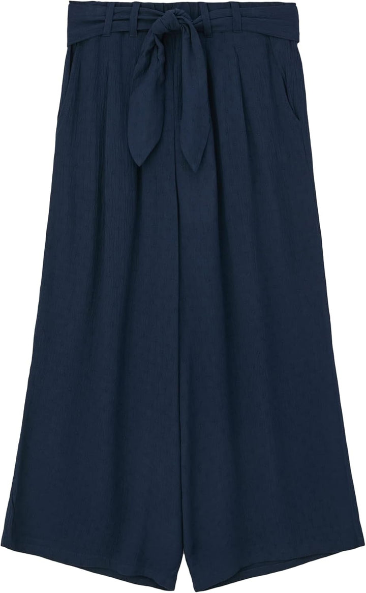 s.Oliver Mädchen Culotte mit Bindegürtel 176 Blau, 176 Blau