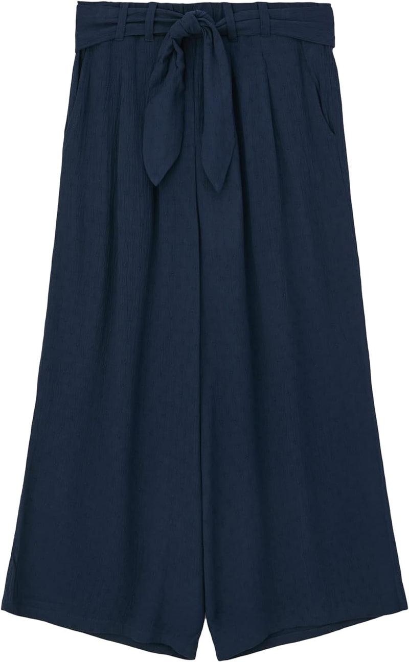 s.Oliver Mädchen Culotte mit Bindegürtel 176 Blau, 176 Blau