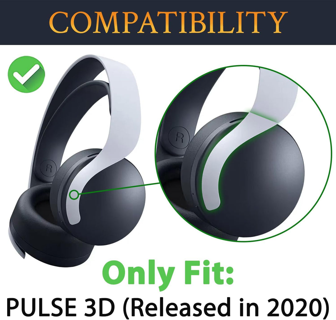 SOULWIT Kühlgel Ersatz Polster Ohrpolster für Sony PS 5 Puls PS5 3D Wireless Headset, Ersatzpolster