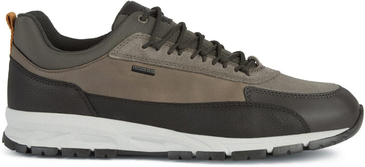 Geox Herren U Delray B ABX BSneaker 39 EU Dk Coffee Dove Grey, 39 EU Dk Coffee Dove Grey
