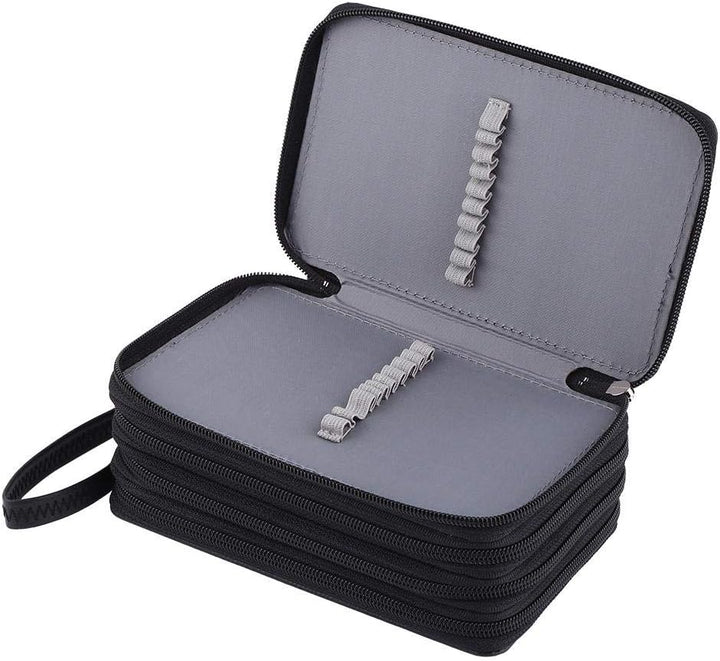 Bleistifte Fall Multi-Schichten 72 Slots PU Leder Bleistifte Tasche Grosse Kapazität Farbige Schule