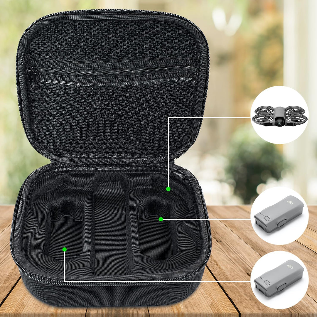 Harte Tasche Hülle Kompatibel mit DJI Neo 2 Drohne, Schutzhülle Case Tragetasche, Nur Tasche - Schwa