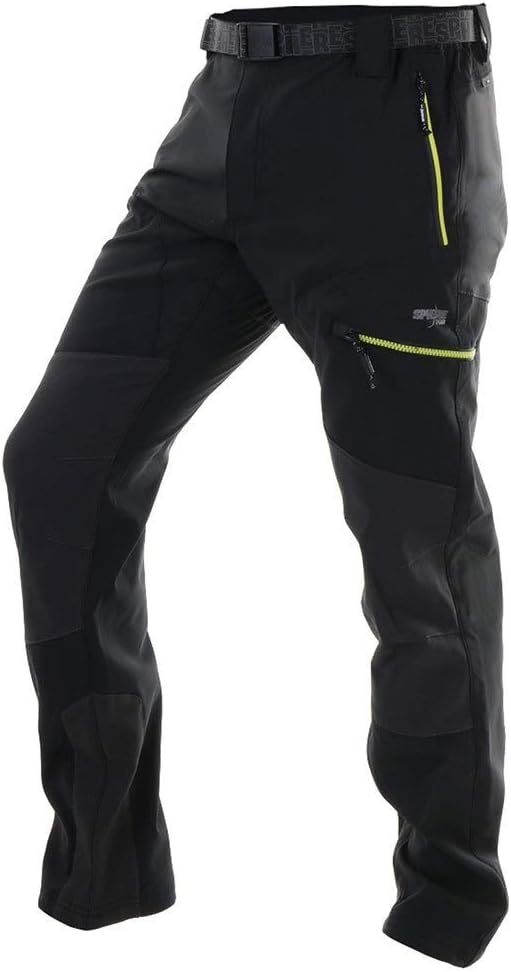 SPHERE-PRO Herren Cargo Pantalón Trekking Hombre 50 Schwarz / Anthrazit / Limette, 50 Schwarz / Anth