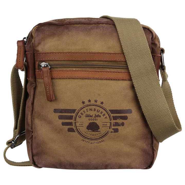 Greenburry Vintage Aviator Umhängetasche 20 cm Camel Einheitsgrösse