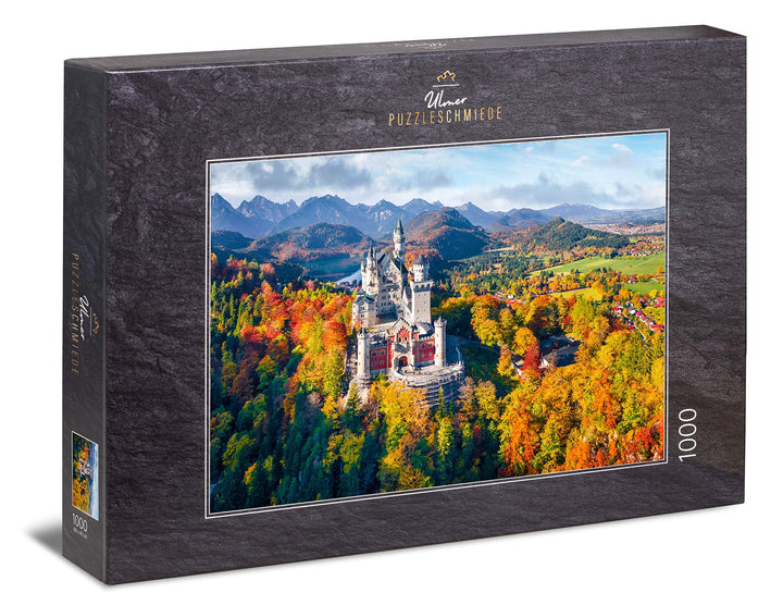 Ulmer Puzzleschmiede - Puzzle „Königsträume“ – Klassisches 1000 Teile Puzzle – Puzzlemotiv vom Märch