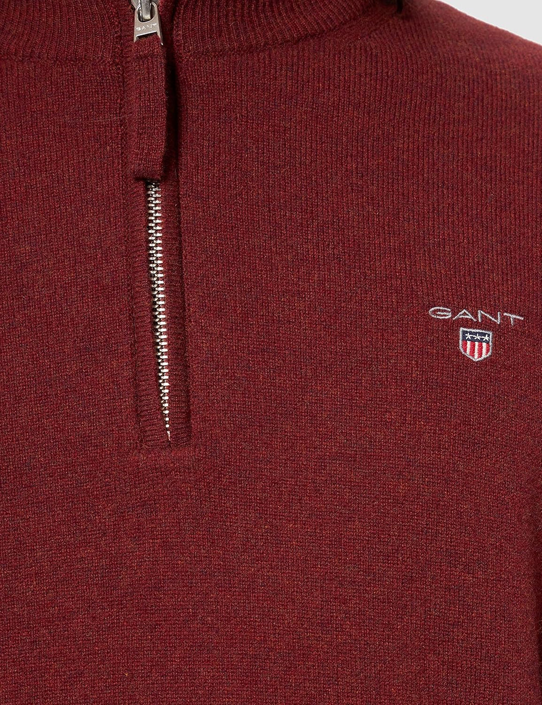 GANT Herren Superfine Lambswool Half Zip Strickjacke S Red Shadow, S Red Shadow