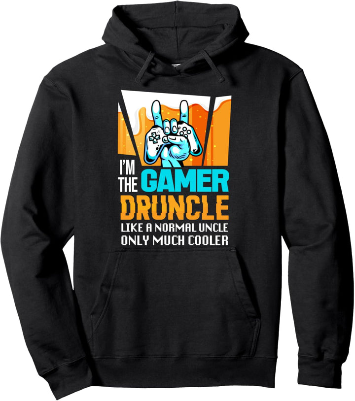 I'm The Gamer Druncle Zocker Säufer Trinker Onkel Pullover Hoodie