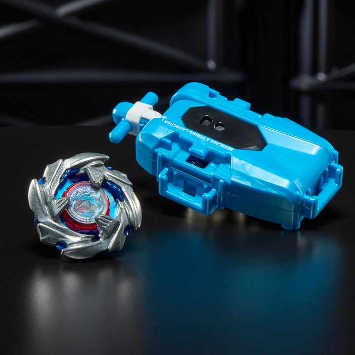 Beyblade X Cobalt Dragoon 2-60C Deluxe linksdrehdes Schnur-Starter Set COBALT DRAGOON LEFT SPIN LAUN