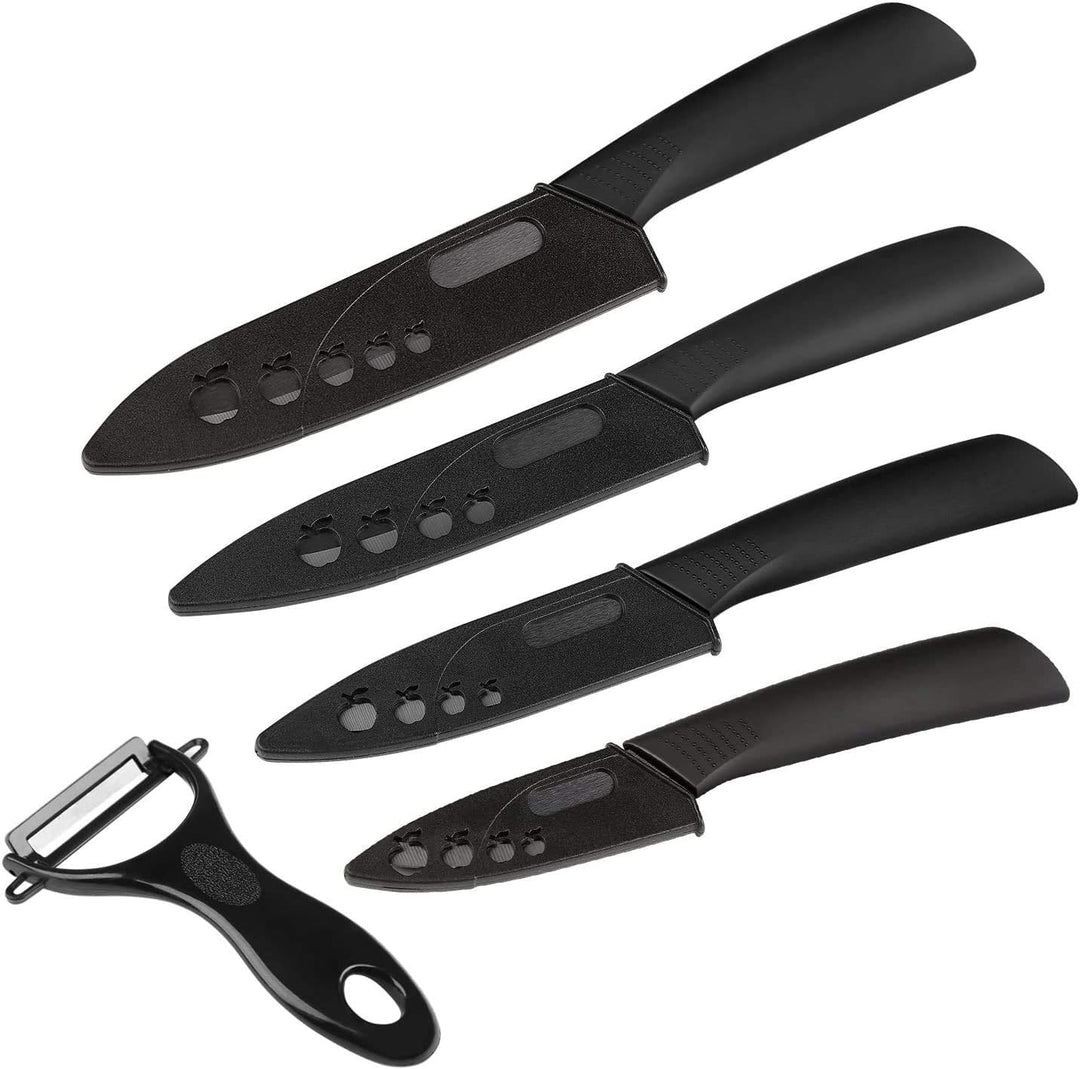Ballery Keramikmesser Set, Professionelle Küchenmesser aus keramisch 4-teilig Messer (6 Zoll Chefmes