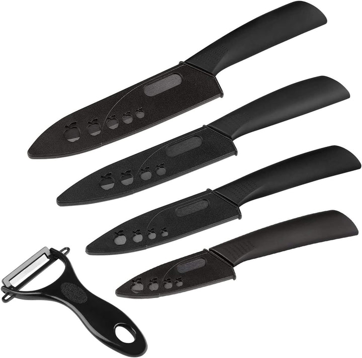 Ballery Keramikmesser Set, Professionelle Küchenmesser aus keramisch 4-teilig Messer (6 Zoll Chefmes