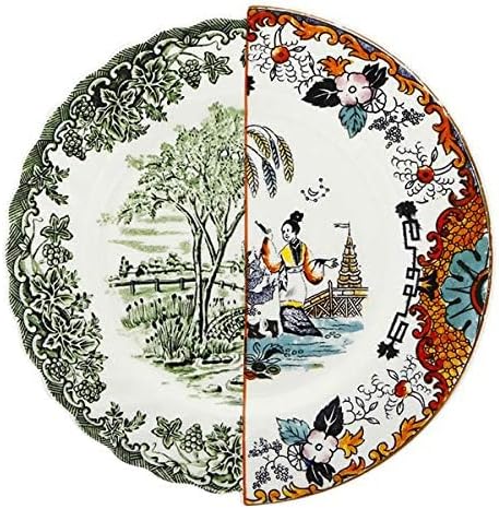 Seletti Teller flach Porzellan Ø 27,5 cm H 2,3 "Hybrid-Ipazia