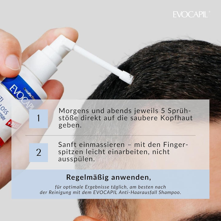 EVOCAPIL Plus Anti Haarausfall Spray - 5% Procapil & Vitamin-Komplex - Stärkt Haarwurzeln, fördert H