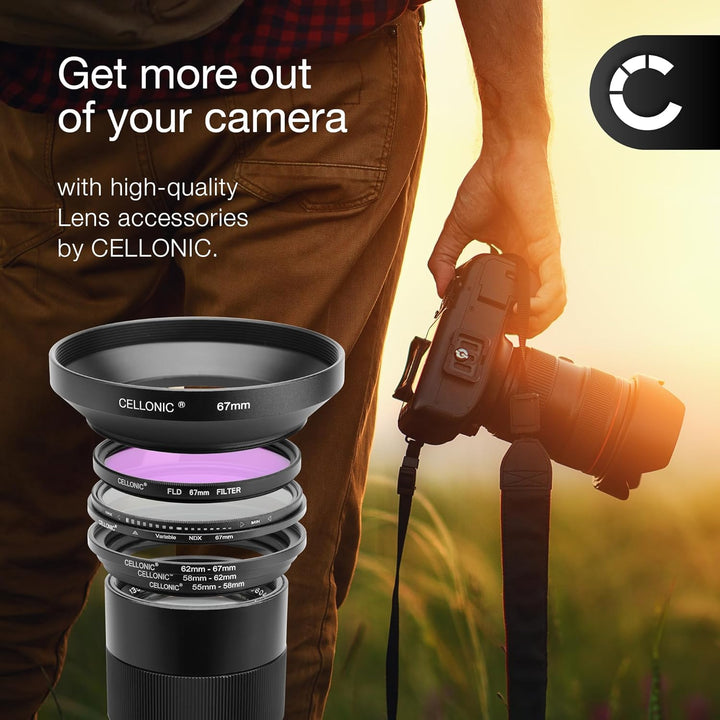 CELLONIC Gegenlichtblende kompatibel mit Nikon AF-S Nikkor 24-70 mm f/2.8G ED - Bajonett HB-40 Objek