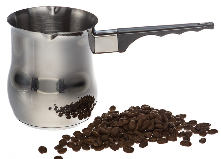 Fiesta Plus Türkische Kaffeekanne für Induktion aus Edelstahl 750 ml Jazwa Ibrik Türkische Kaffeekan