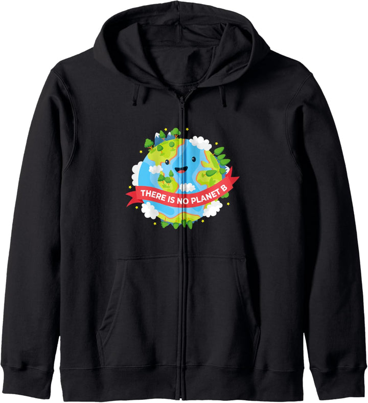 THERE IS NO PLANET B Mutter Erde Planet Natur Umweltschutz Kapuzenjacke