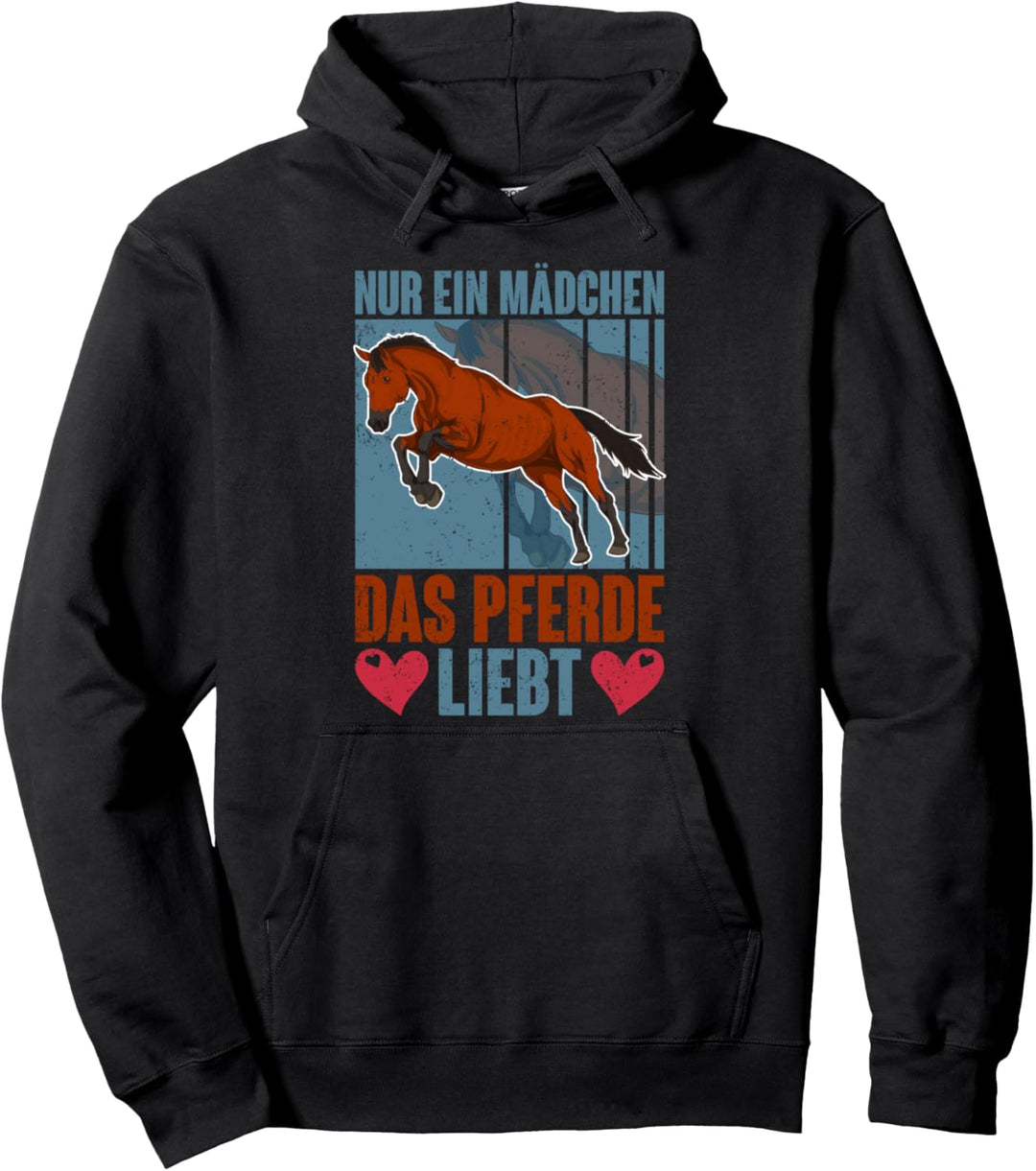 Pferdesport Reiterin Nur ein Mädchen das Pferde liebt Pferd Pullover Hoodie