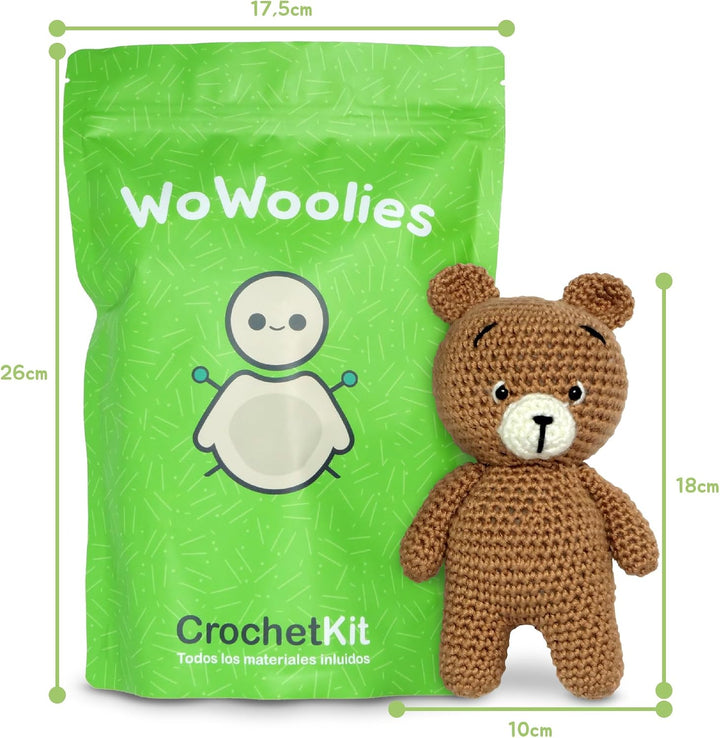 WoWoolies Amigurumi Teddy-Set – komplettes Häkel- und Häkelset | Schritt für Schritt Anleitung | ink