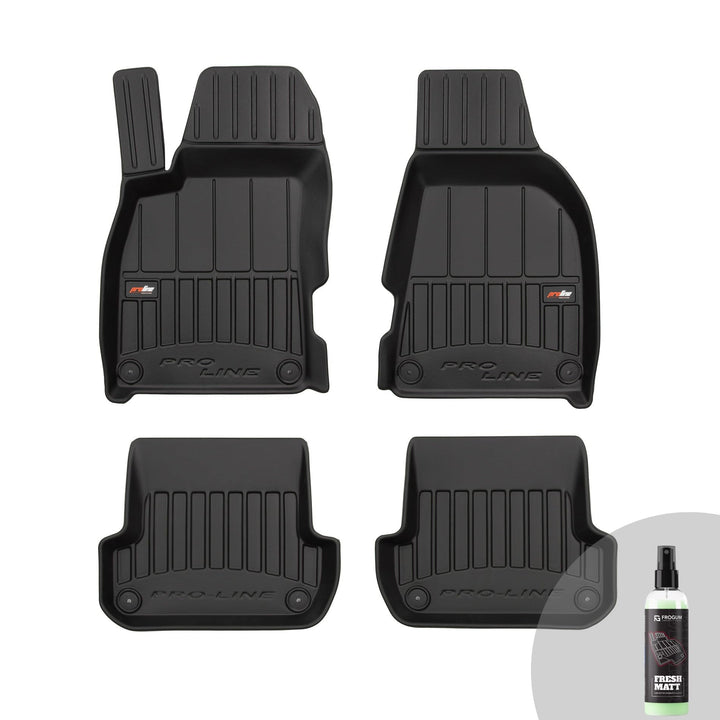 FROGUM ProLine 3D Gummimatten Exklusiven Auto Fussmatten Autofussmatten für Audi A4 B6 2000-2006 | D