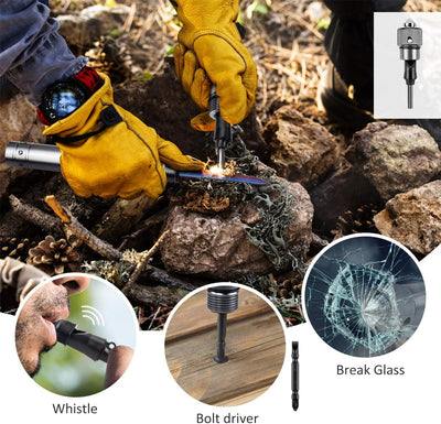 MOSFiATA Klappspaten 75cm Klappschaufel , 16 All-in-Function Survival Schaufel mit 2 Stück verstellb