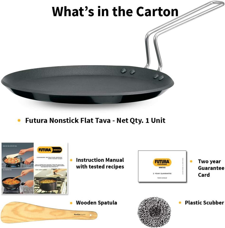 HAWKINS Futura Antihaft-Tava-Grillplatte, für Induktionsherde, 25,4 cm, Schwarz 10\" Induction, 10\"