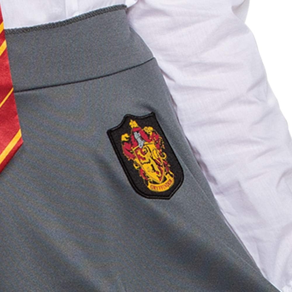 Disguise Damen Gryffindor Skirt Kostüm-Unterteile, Grau & Gold, XL Grau & Gold XL, Grau & Gold XL