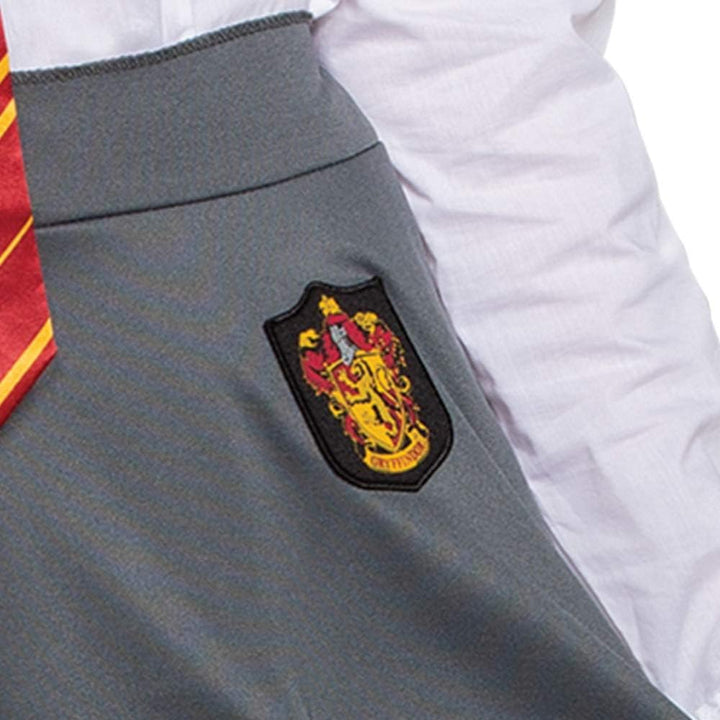 Disguise Damen Gryffindor Skirt Kostüm-Unterteile, Grau & Gold, XL Grau & Gold XL, Grau & Gold XL
