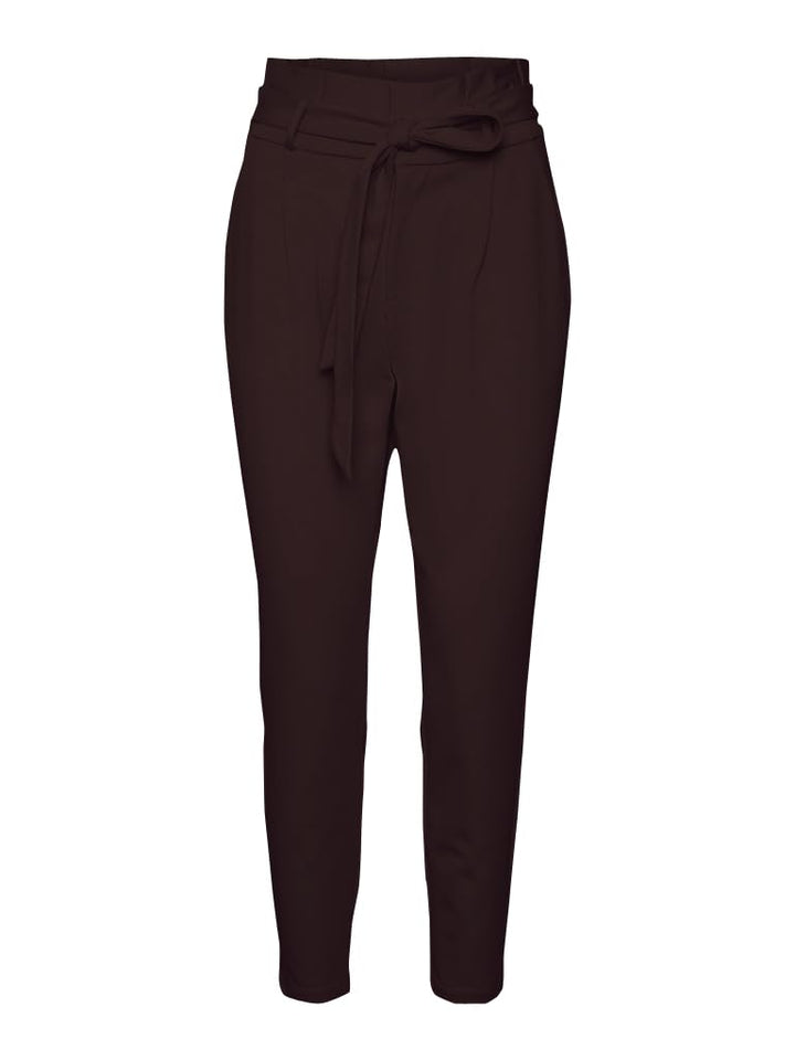 VERO MODA Damen Stoffhose Vmeva Hw Loose Paperbag Pant Ga Noos S / 32L Chocolate Torte, S / 32L Choc