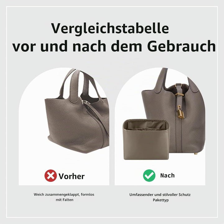 DGAZ Seide Taschenorganizer für Picotin 18/22, Bag in Bag Tasche Organizer, Taschenorganizer Shaper