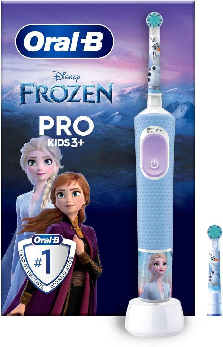 Oral-B - Vitality Pro Kids Frozen HBOX, Batteriebetrieben, Zahnbürste, Schwarz