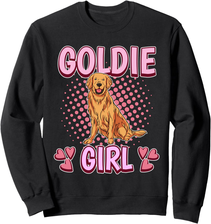 Damen Goldie Girl Mädchen Golden Retriever Sweatshirt