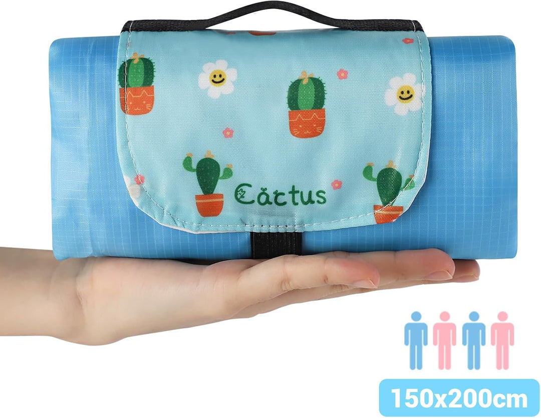 Picknickdecke wasserdicht, 150 x 200 cm Mini picknickdecke, Wasserdicht und schmutzabweisend, Ultral