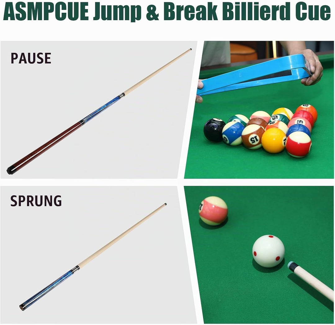 Pool Queue, 58 Zoll Billard Queue Hardwood Pool Cue 13mm Spitzen für Professionelle Billardspieler,