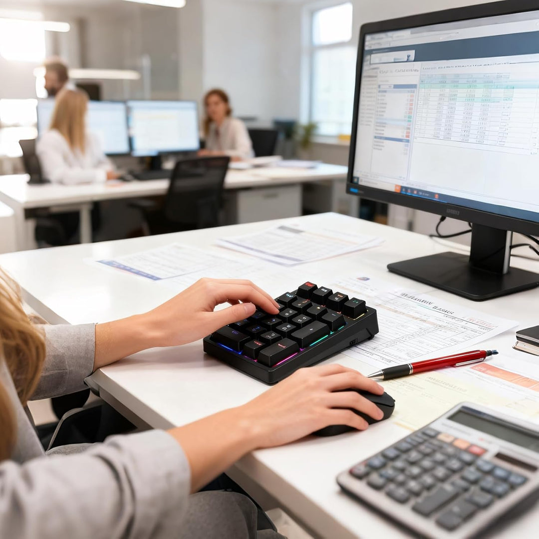 Generisch Zahlenblock | USB Mechanische Kompakte,21 Tasten Nummernblock,Für Laptop Computer, Desktop