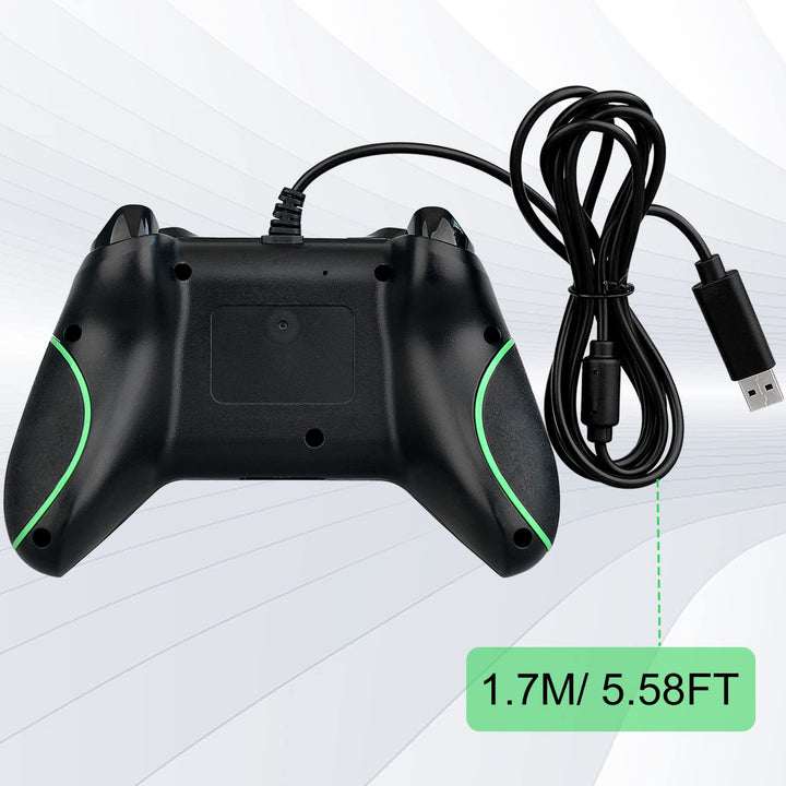 OSTENT Wired USB Controller Joystick Gamepad für Microsoft Xbox One/Xbox One S/Windows PC Laptop Far
